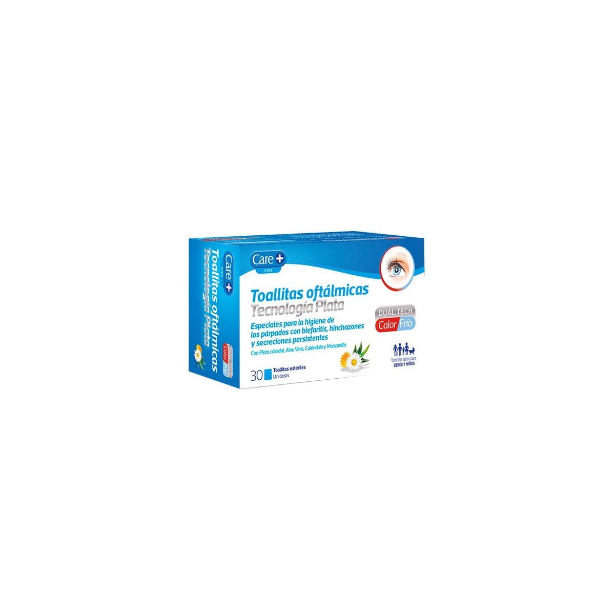 care toallitas oftalmicas plata 30uds
