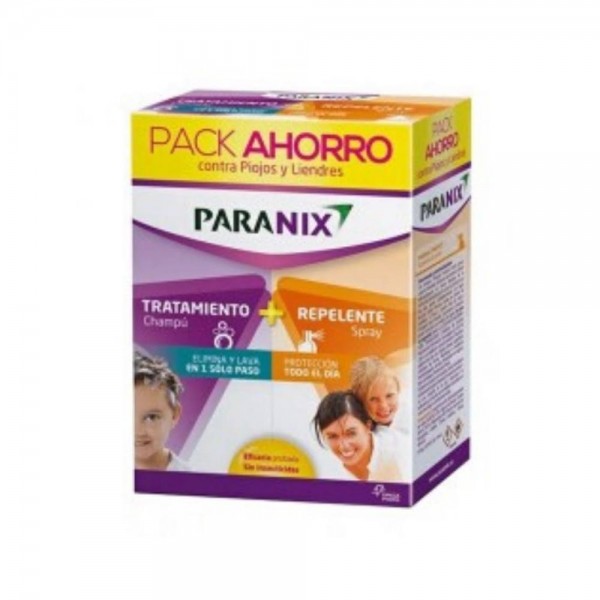 paranix pack ahorro locion contra piojos 100 ml champu contra piojos 200 ml