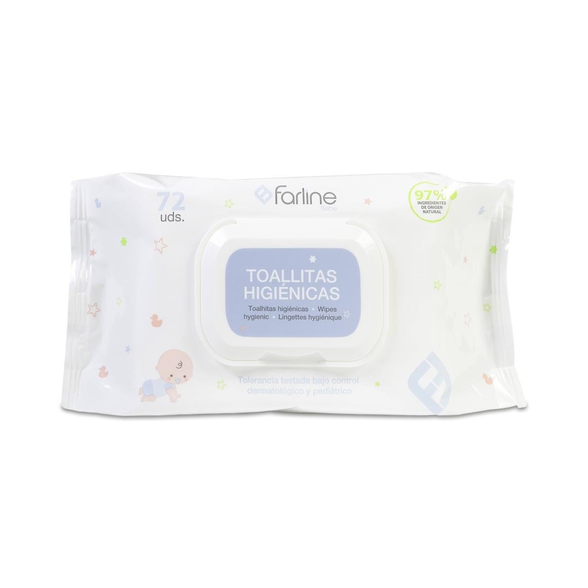 farline toallitas bebe 72 uds