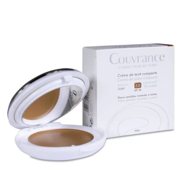 couvrance crema compacta mate bronceado avene