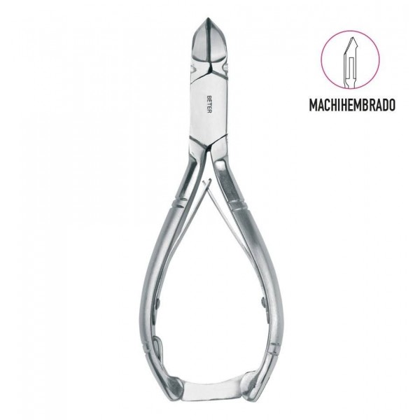 alicate pedicuro beter machihembrado inoxidable 14 cm