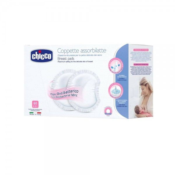 chicco discos absorbentes antibactericos 60