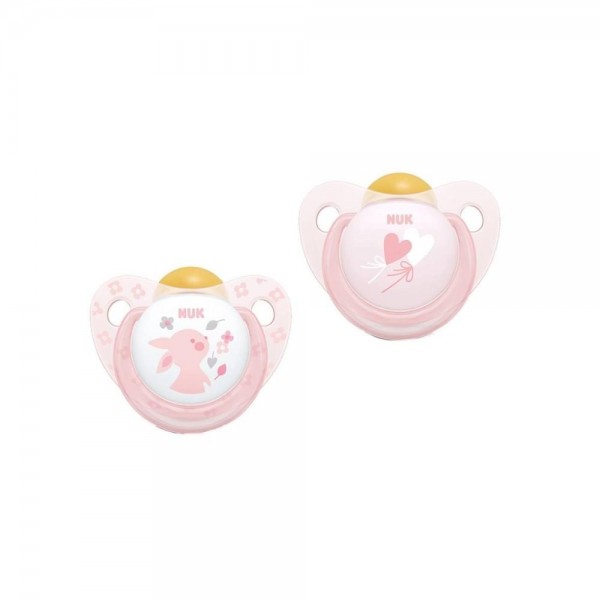 nuk chupete latex rose 0 6m 2 u