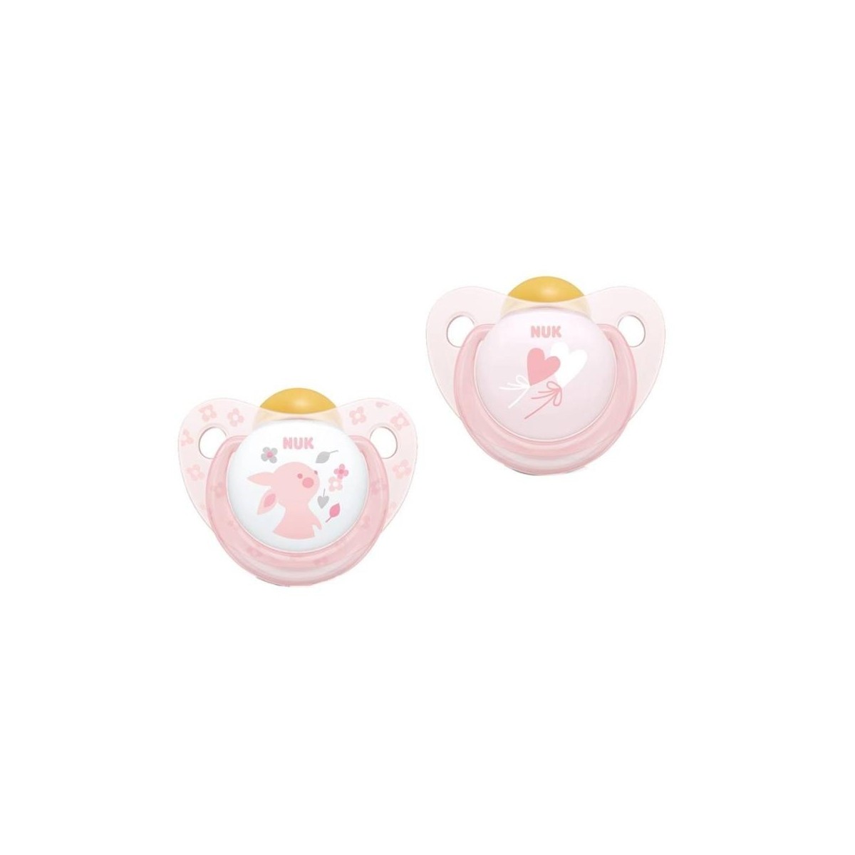 nuk chupete latex rose 0 6m 2 u