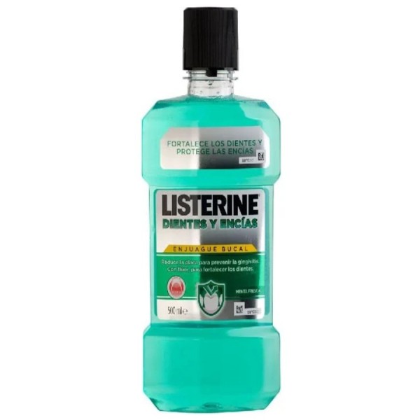 listerine dientes y encias menta 500ml