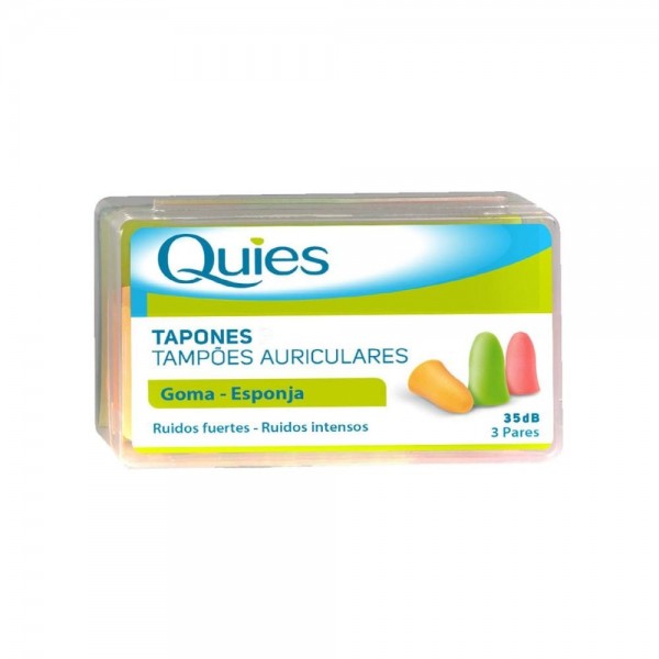 quies tapones goma espuma