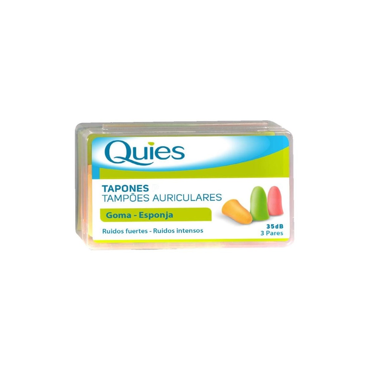 quies tapones goma espuma