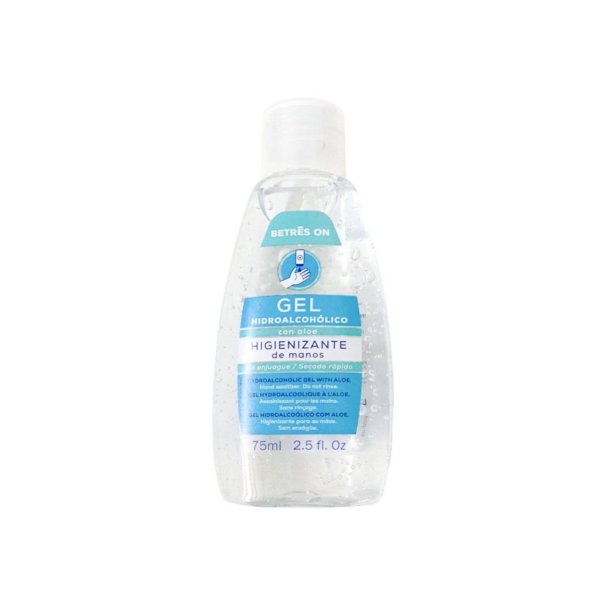 betres on gel hidroalcoholico con aloe 75ml
