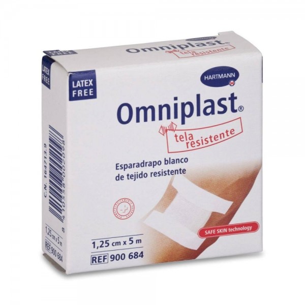 hartmann esparadrapo omniplast tela blanco 125 cm x 5 m