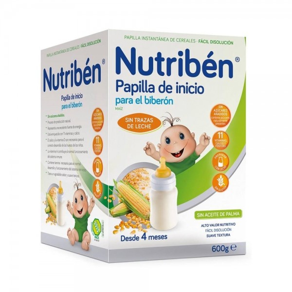 nutriben inicio biberon papilla sin gluten 600 g