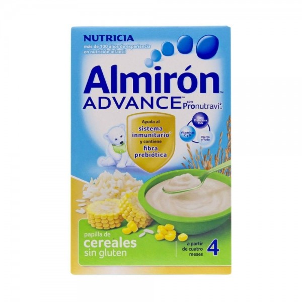 almiron advance papilla de cereales sin gluten 600 gr