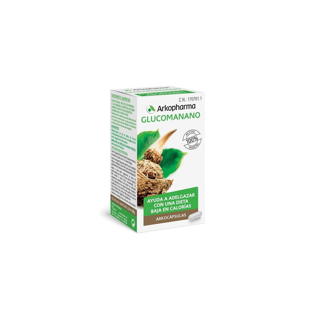 arkopharma glucomanano 150 capsulas