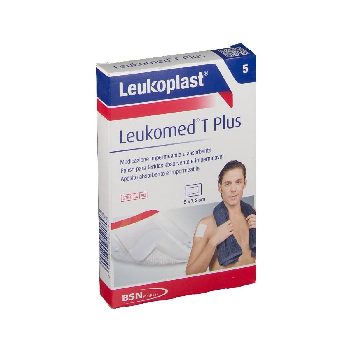 leukomed t plus aposito transparente 5 cm x 72 cm 5 uds